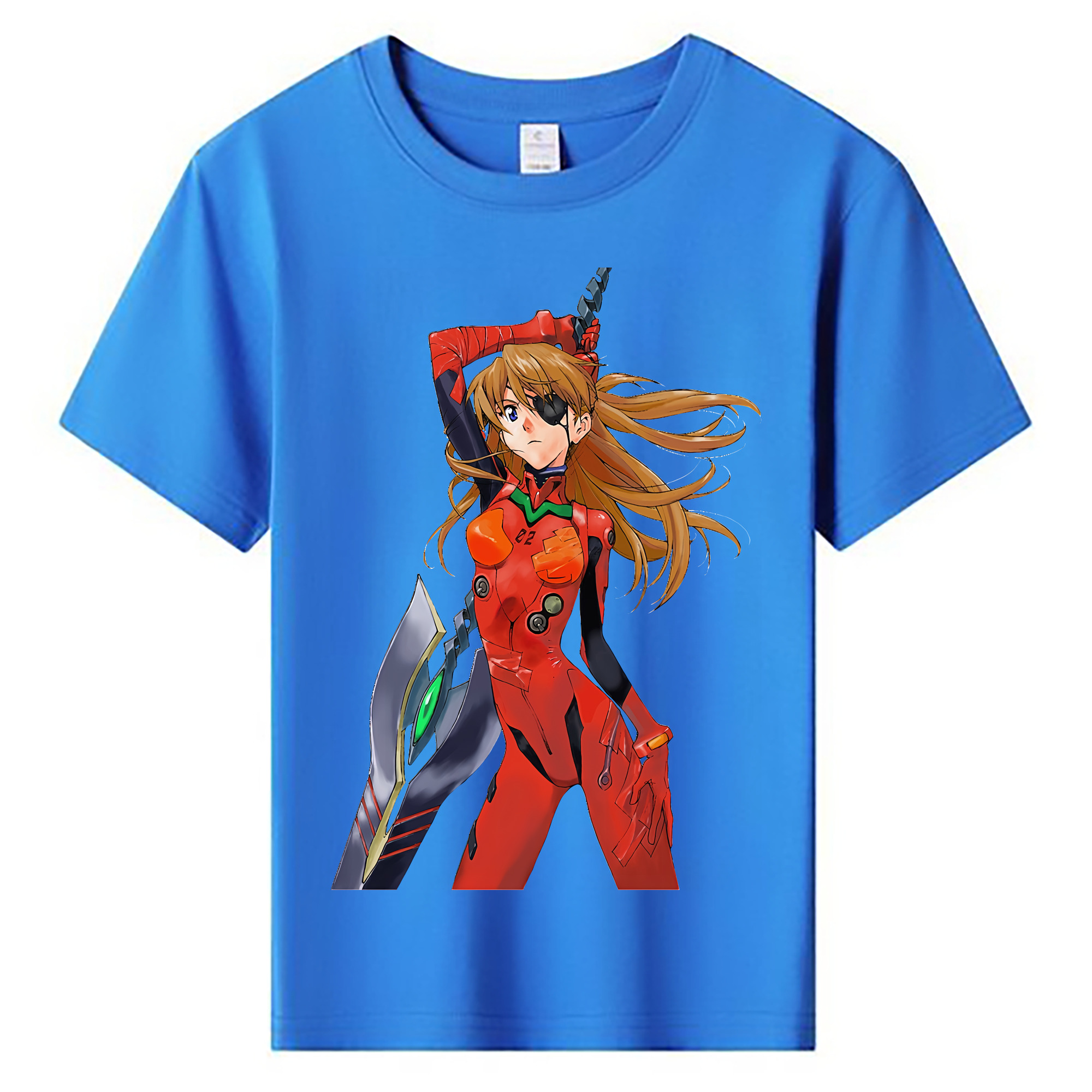 （画像用） EVA 新世紀エヴァンゲリオン 綿100％キッズTシャツ（フロントプリント）